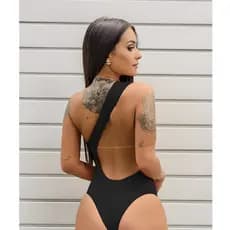 Body Maiô Heloisa Alfaiataria em Suplex Premium com Bojo e Forro Modela o Corpo Tecido Melhor do BRASIL