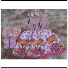 5 Kit Vestido 4 Peças