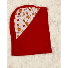 Toalha de banho para bebê com capuz estampada