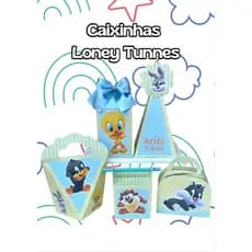 Caixinha Personalizada PEGUE MONTE - TEMA LONEY TUNNES — Kit Festa