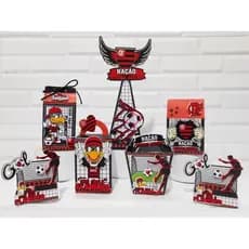 Kit Festa Infantil Caixinhas Personalizada - Tema Flamengo Premium PEGUE MONTE – Alta Qualidade