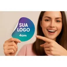 Etiquetas Adesivas 4x4cm Personalizados Adesivo Couchê Qualidade Premium