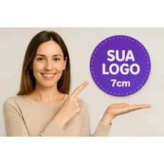 Etiquetas Adesivas 7x7cm Personalizados Adesivo Couchê Qualidade Premium