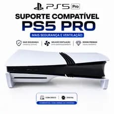 Suporte Ps5 Pro Stand Base Horizontal Digital C/ Disco Playstation Slim