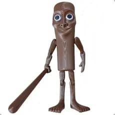 Boneco Tung Tung Sahur Meme Articulado 3d Brainrot Tiktok 19 Cm