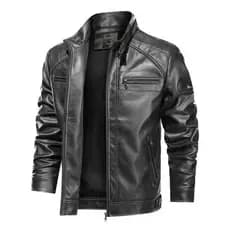 Jaqueta de Couro Masculina Proteção e Estilo para Motoqueiros no Frio