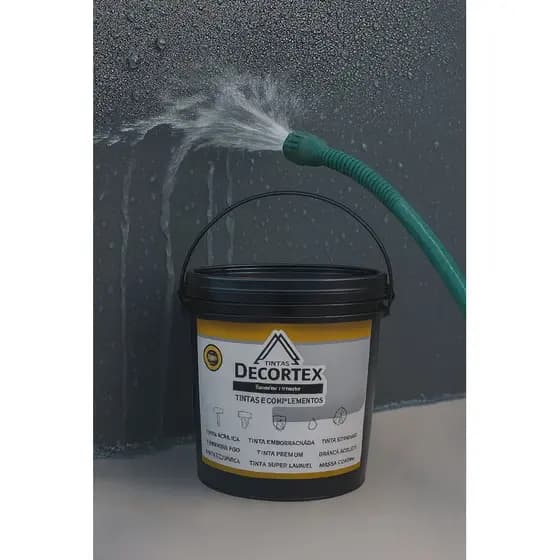 Tinta Emborrchada Econômica 18L Líquida Decortex - Reboco - Laje - Paredes Super Proteção Impermeável Envio 24H