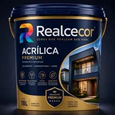 Tinta Acrílica Premium Realcecor 18L – Interior e Exterior Entrega em 24 horas