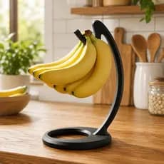 Suporte Mesa Porta Banana Premium Organizador Bancada Moderno Fruteira Minimalista Cozinha Casa