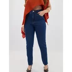 Calça Mom Jeans Azul Intenso - Verona