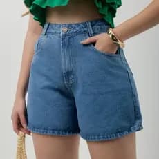 Short Bermuda Jeans Viena Azul Claro