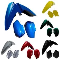 Kit Paralama + Capa Da Bengala Moto Honda Biz 100 1998 A 2005 Carenagem Mod Original