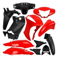 Kit Carenagem Completa Moto Honda Biz 125 2011 A 2017 Vermelho Maceió Modelo Original