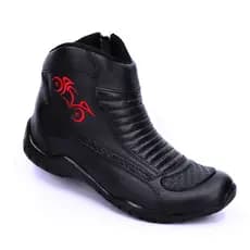 Bota de Motoqueiro de Couro Cano Baixo Motociclista Motociclismo Motoboy Motocross Moto Motorcycle Botina Coturno TH5