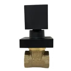 Registro De Gaveta 3/4 Quadrado Preto Metal C-80