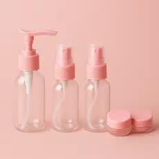 Kit Frascos de Viagem Portátil | Garrafinhas Recarregáveis  | Cosméticos, Shampoo, Cremes e Perfumes