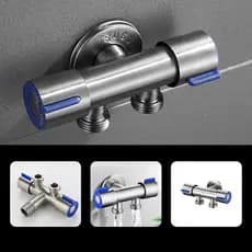 Registro Para Torneira  Banheiro Cozinha  Válvula Dupla ou Unica Saida Material  inox 304