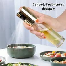 Kit - 100ML Borrifador de Óleo Spray de Cozinha – Garrafa Recarregável para Azeite, Vinagre e Molhos