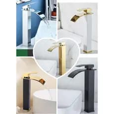 Torneira Cascata Monocomando Alta (30cm) – Design Moderno e Elegante | Misturador Quente e Frio