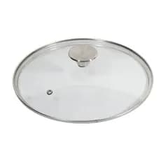 Tampa de Vidro Temperado Panela N16 Com Pomel Inox