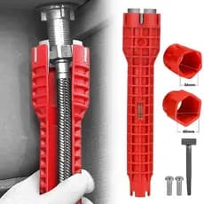 Chave Hidráulica para pias 8 em 1 banheiros e cozinhas Profissional