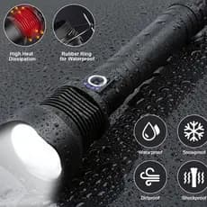 Lanterna Tática Militar P90 Xh-p90 Led Super Potente 180000w Original com  Zoom Telescópico