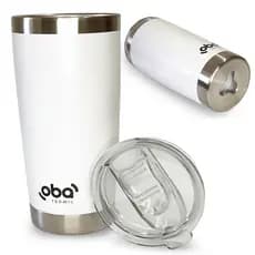 Copo Térmico de viagem com Tampa para café quente Abridor 591ml Branco