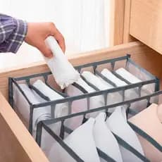 Organizador de roupas Gaveta com 7 Divisórias em Nylon para Guarda-Roupa