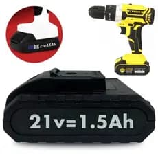 Bateria compatível Lynus PFL-20B2 21V Parafusadeira Lítio 1,5ah