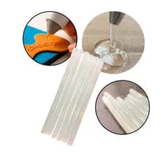 Kit Bastão de Cola Quente transparente 11mm 6 Peças profissional
