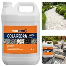 Fixador de Pedras para Jardim e Áreas Externas 5 L Resiste à Chuva, Resina Incolor