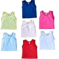 Camiseta Para Bebe Cavada Malha Confortável PMG