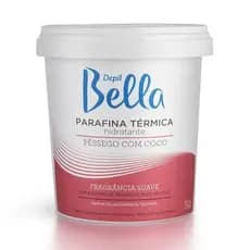 Parafina Térmica Hidratante com Extrato de Pêssego e Óleo de Coco Depil Bella 350g