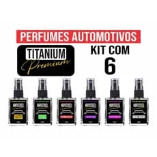 Kit com 6 Cheirinhos sortidos para carro