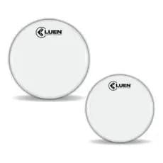 Pele Batedeira Grossa Leitosa Kit 6 E 8 Pol. Luen Percussão