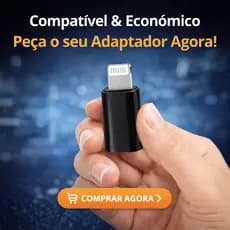 Adaptador USB C para Lightning iPhone 14 13 12 11 Conversor USB C Fêmea Lightning Macho Para Microfone Pendrive