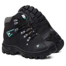Bota CAT Original Couro Premium Palmilha Gel Tênis Masculino Segurança