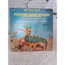 Disco de vinil Puff the Magic Dragon chama ( inglês)