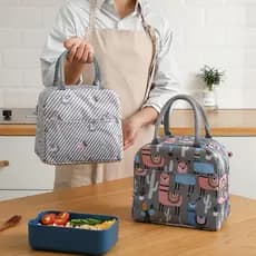 Bolsa Térmica Feminina Masculina Porta Marmita Lanche Bebida Portátil Compacto e prático T-A