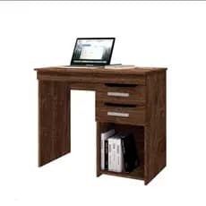 Mesa De Escritório Home Office Veneza 90cm Com 2 Gavetas Várias Cores