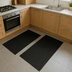 Kit 2 Passadeira 1 Metro x 43cm Soft Tapete Cozinha Quarto Banheiro Emborrachado Antiderrapante