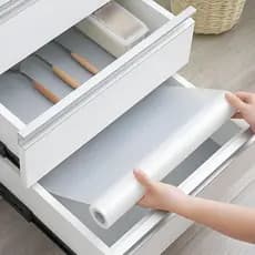 Forro PVC Antiderrapante para Gavetas, Armários e Geladeira | Corte Sob Medida 1M 2M 3M 4M 5M