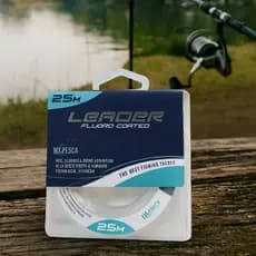 Linha de Pesca Leader 25M – Fluorocarbono Coated Alta Resistência Abrasão Tecnologia Japonesa