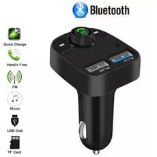 Carregador Carro Transmissor Fm Bluetooth Veicular X8 Mp3 Rádio
