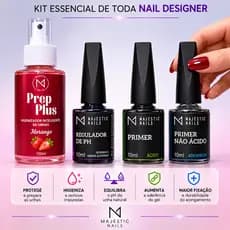 Kit Essencial Preparadores Majestic Nails