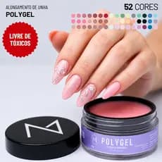 POLYGEL Alta Viscosidade, Gel p/ alongamento de unhas, Fragrância de UVA | 16g | Majestic Nails