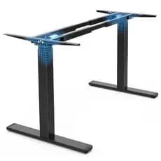 Estrutura De Mesa Elétrica Ergonômica Com Regulagem De Altura Preto - 2 Motores