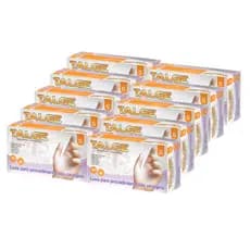 KIT COM 10 CAIXAS LUVA PROCEDIMENTO SEM PÓ VINIL TAMANHOS - TALGE