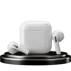 Fones de Ouvido Bluetooth TWS Pro4 com Conexão Automática e Design Compacto
