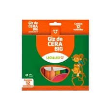 Giz de cera BIG - 12 cores - Leo & Leo